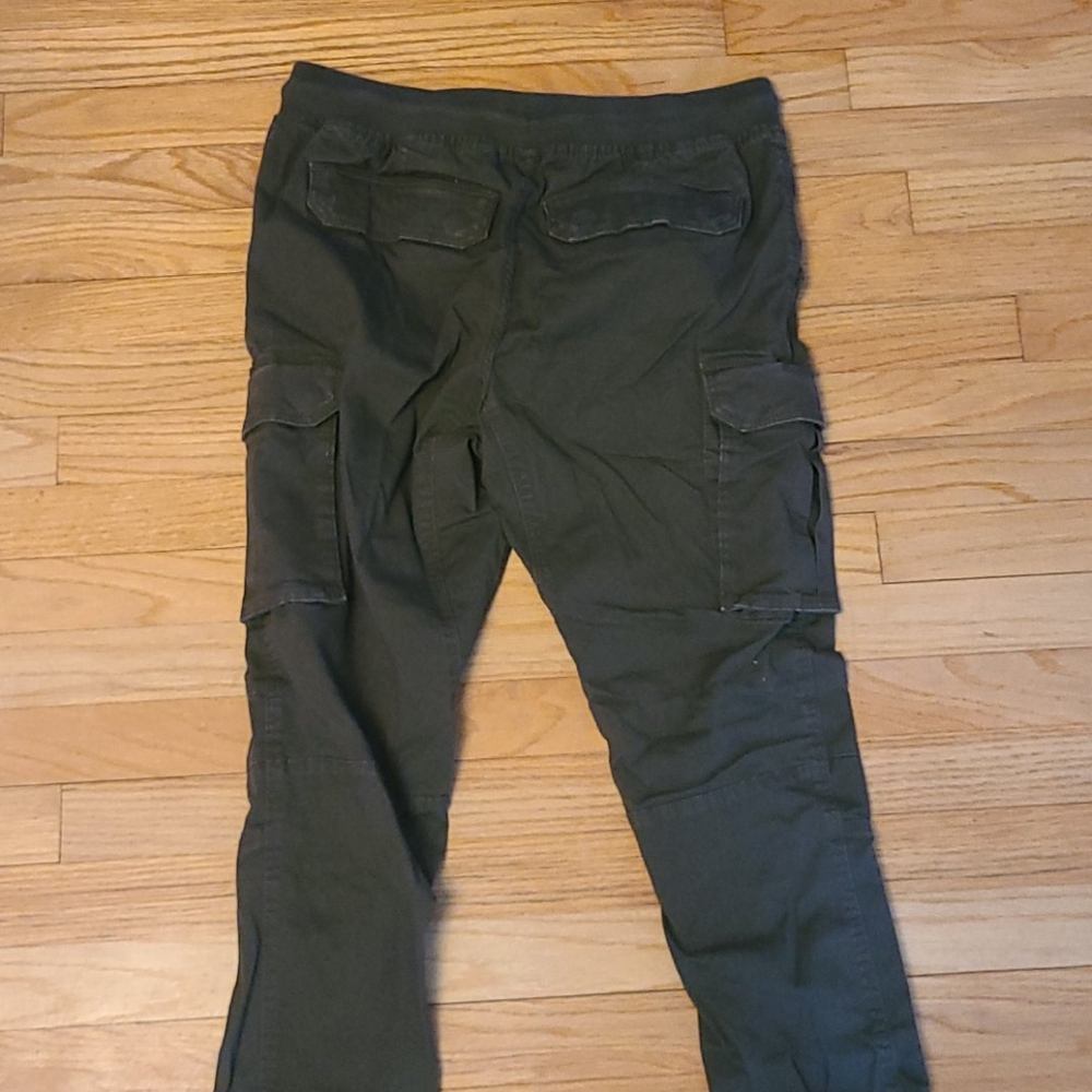 H&M olive utility cargo joggers